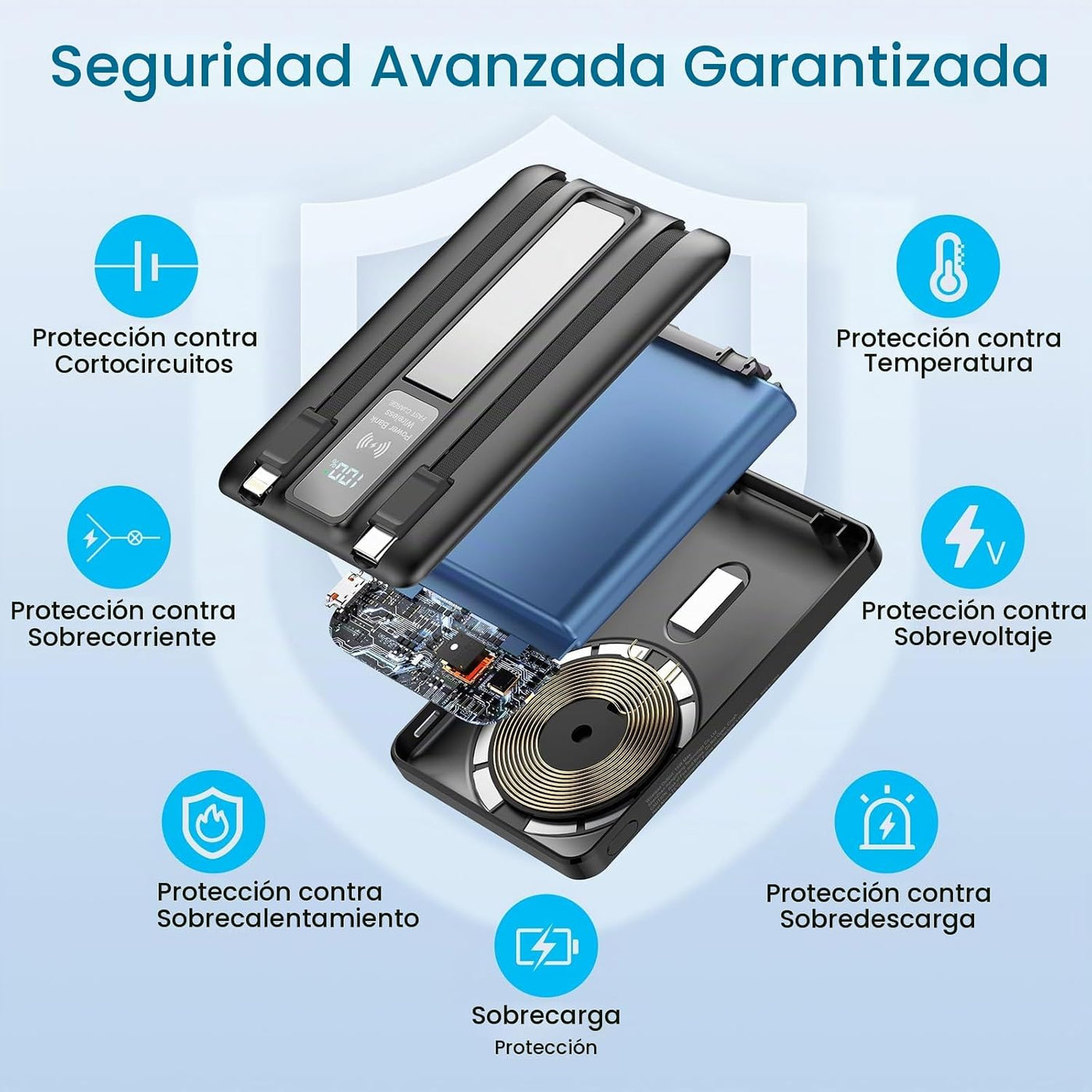 Cargador portátil Magsafe 2026, batería magnética inalámbrica de 10...