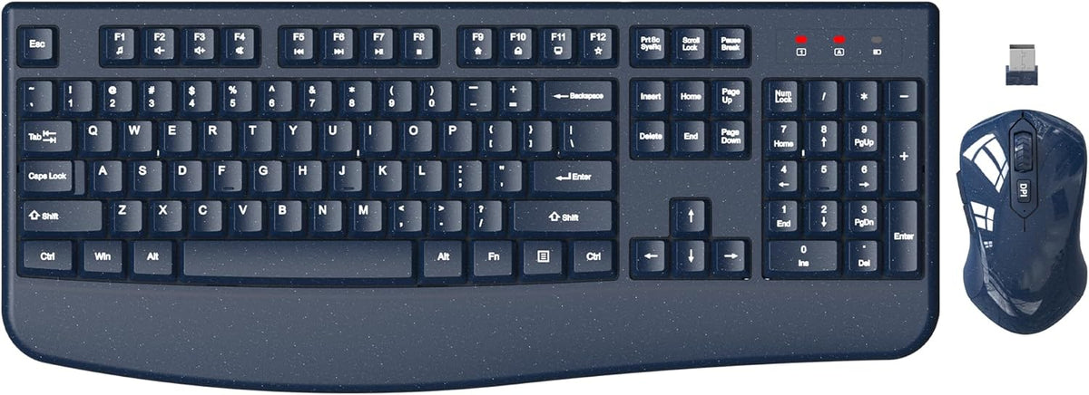 Combo de teclado y mouse inalámbrico, EDJO, teclado de computadora
