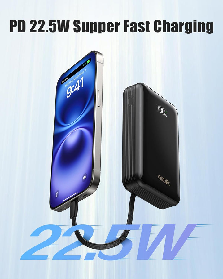 Cargador portátil de 20000 mAh, banco de energía de 22.5 W, carga r...