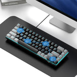 MageGee MK-Box - Teclado mecánico portátil 60% para juegos, retroil...