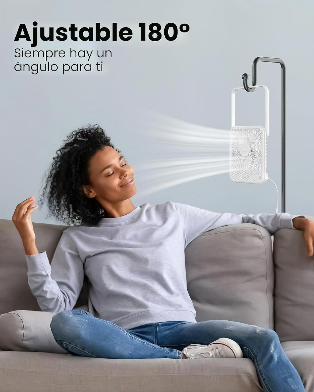 Koonie - Ventilador de escritorio USB, ventilador pequeño ultra sil...
