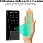 Wyze Cerradura de palma, cerradura de puerta inteligente con reconocimiento de vena de palma, cerraduras inteligentes de entrada sin llave para puerta delantera, teclado, bloqueo automático
