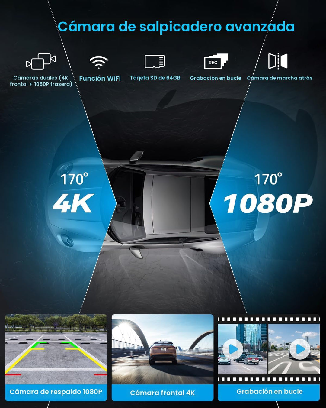 Pantalla portátil Apple Carplay estéreo de coche de 10