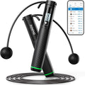 RENPHO Smart Jump Rope Inalámbrico con Contador, Seguimiento de Datos en la App