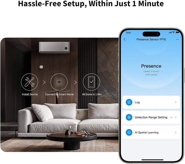 Aqara Sensor de presencia Zigbee FP1E sensor de movimiento