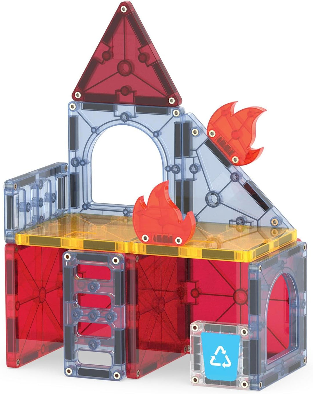 Magna-Tiles Fire Rescue - Juego de construcción magnética
