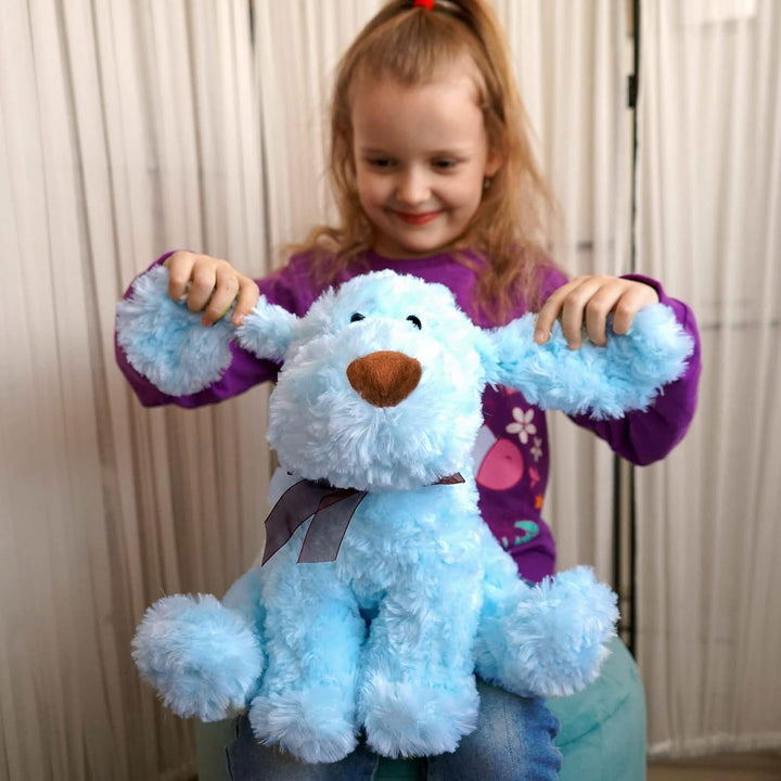 WEIGEDU Blue Goldendoodle Cachorro Perrito de Caniche Peludo Azul J...