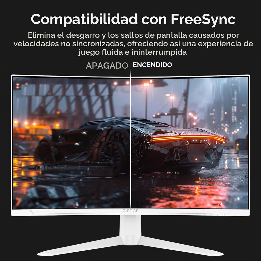Z-Edge - Monitor curvo para juegos de 27 pulgadas, monitor curvado...