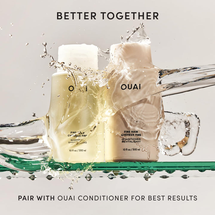 OUAI Recambio de champú para cabello fino, champú voluminizador par...