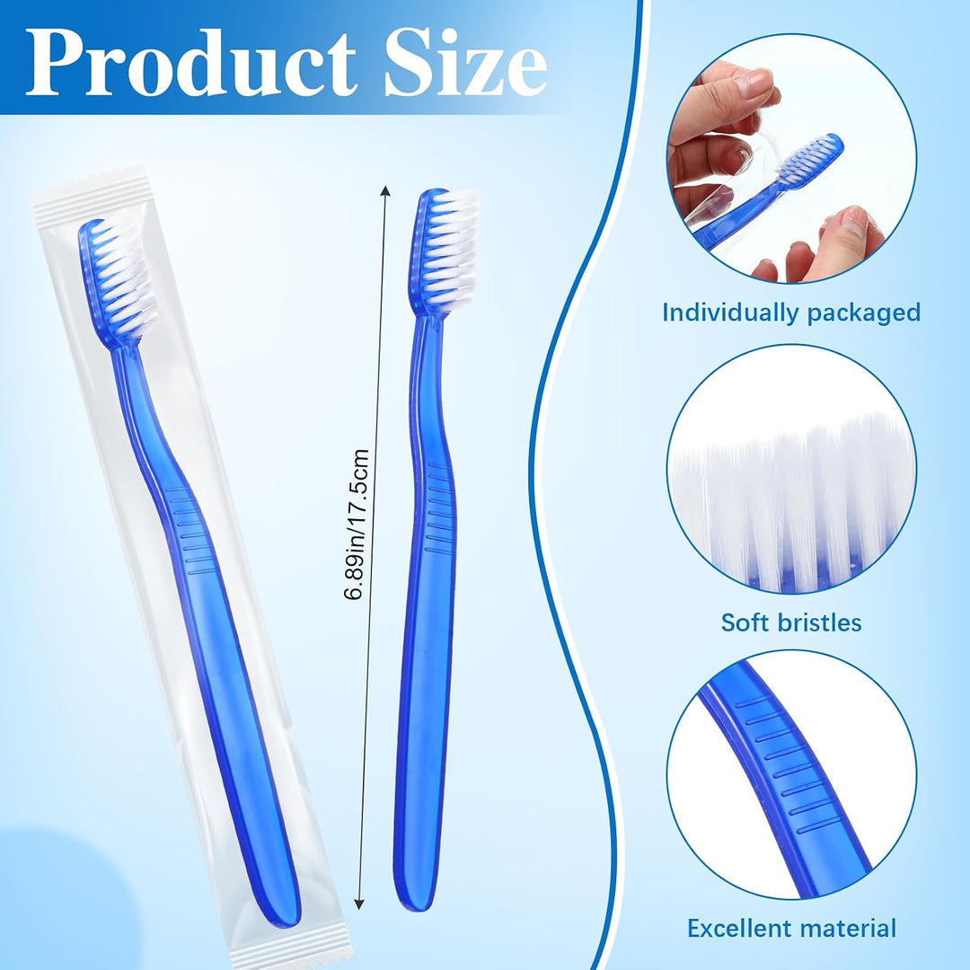 Ziliny Juego de 40 cepillos de dientes desechables prepegados a gra...