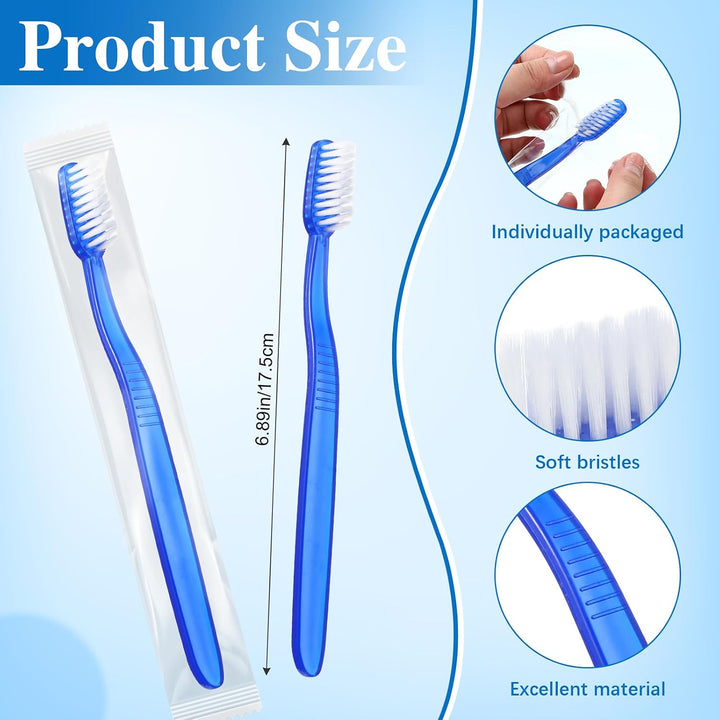 Ziliny Juego de 40 cepillos de dientes desechables prepegados a gra...