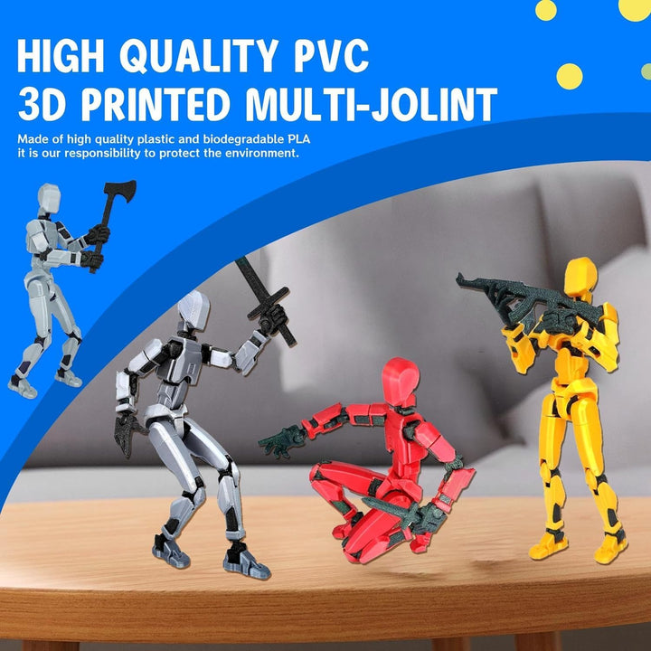 MerryXD T13 Figura de acción 3D, muñeco terminado de montaje Nova T...