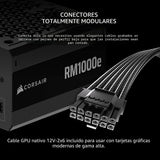 CORSAIR RM1000e (2025) Fuente de alimentación ATX completamente mod...