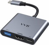 Adaptador USB C a HDMI,Adaptador USB-C Hub Multipuerto Digital AV |...