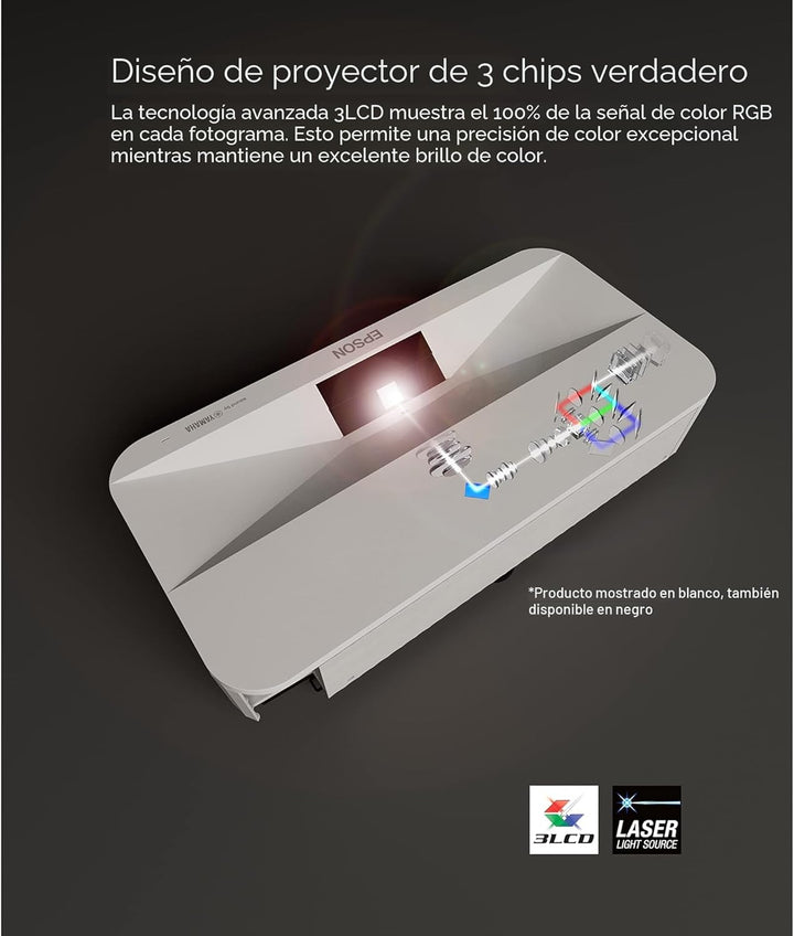 Epson LS800 Proyector láser de transmisión inteligente de 3 chips 3...
