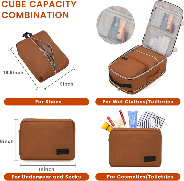 LOVEVOOK Mochila de equipaje de mano para viajes, Mochilas de viaje