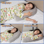 Almohada perforadora de 4 pulgadas para dormir de lado