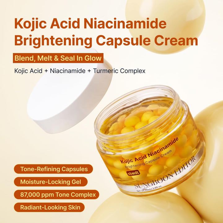 SUNGBOON EDITOR Crema cápsula iluminadora de niacinamida de ácido k...