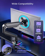 Brazo de monitor de resorte de gas RGB con concentrador USB para monitores