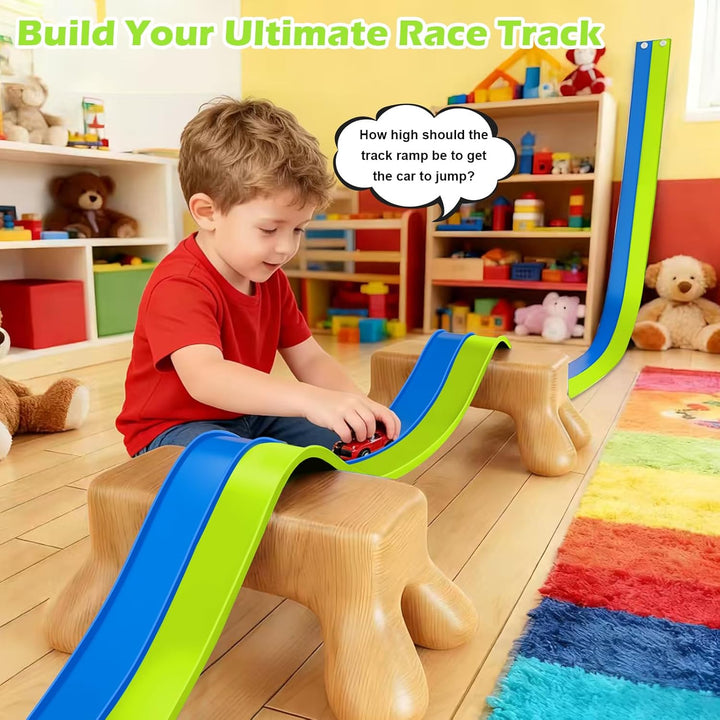 Juguetes flexibles de pista de carreras para niños, juego de inicia...
