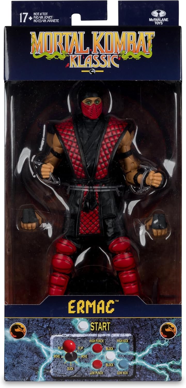 McFarlane Toys - Figura de acción Mortal Kombat Klassic Ermac de 7...
