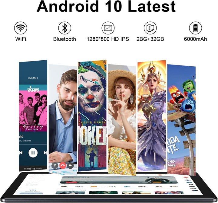 Tablet de 10 Pulgadas, Tablet Android con 64 GB de Almacenamiento,...
