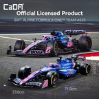 CaDA C64012W BWT Alpine F1 Team A525 2025 Kit de construcción de autos de carreras de Fórmula 1, 2173 piezas, modelo coleccionable grande a escala 1:8, funciones mecánicas detalladas completas, juego