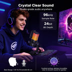 UGREEN Micrófono USB para juegos para transmisión, chat, micrófono