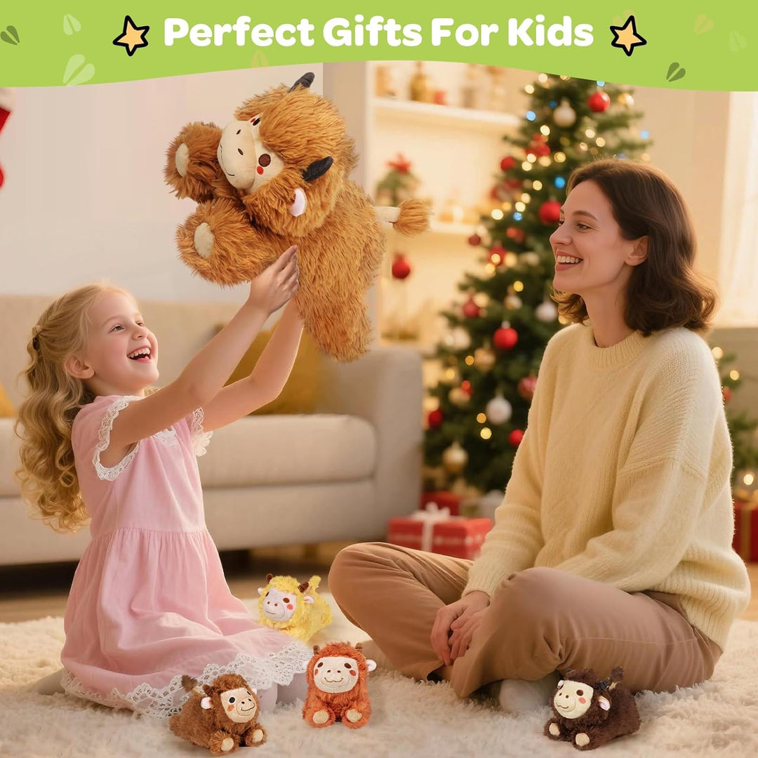 KMUYSL Highland Cow - Animal de peluche para niñas de 0 1 2 3 4 5 6...
