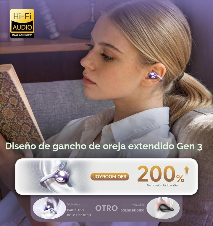 King Lucky Auriculares de clip Gen 3, auriculares inalámbricos Blue...