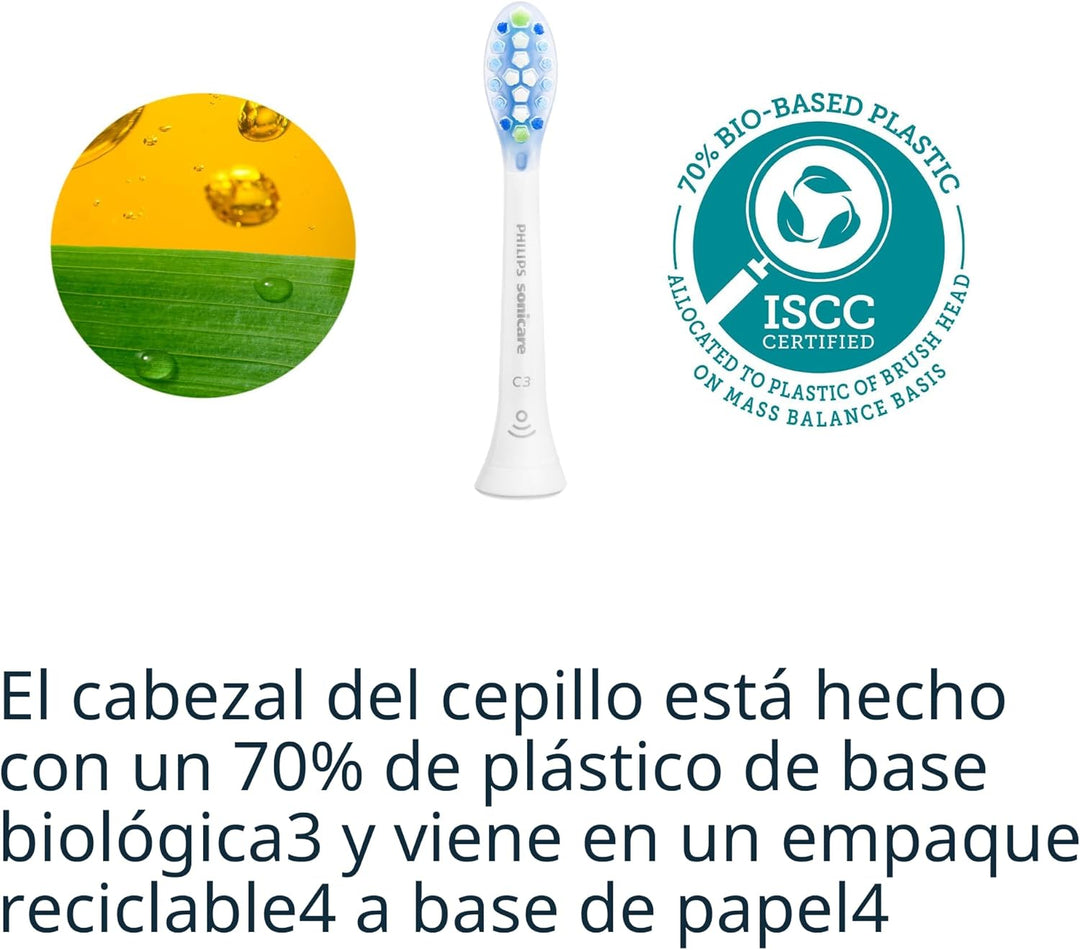 Philips Sonicare C3 Dos-en-Uno - Cabezales de Reemplazo Genuinos pa...