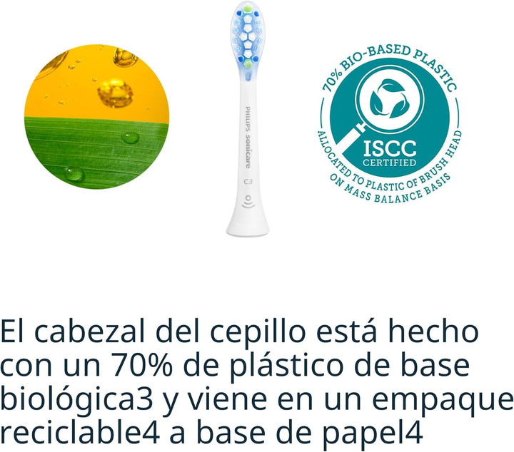 Philips Sonicare C3 Dos-en-Uno - Cabezales de Reemplazo Genuinos pa...