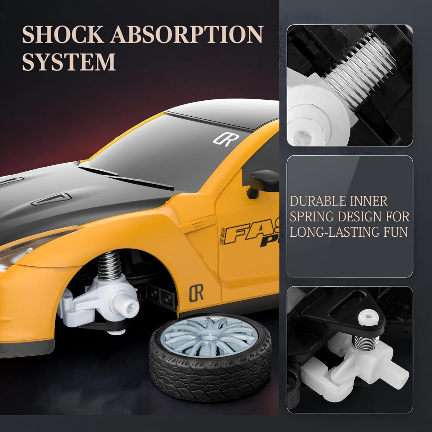 Auto de control remoto RC Drift Car 2.4GHz escala 1:24 4WD 20KM\/H...