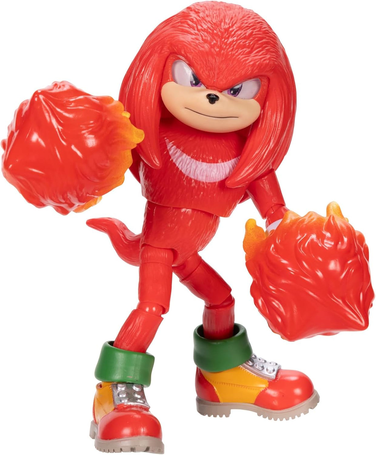 Sonic 3 The Hedgehog The Movie - Figura de acción Knuckles de 5 pulgadas - Figura articulada - Jakks Pacific