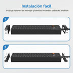 Protector de sobretensiones resistente 4800J, interruptor de 20