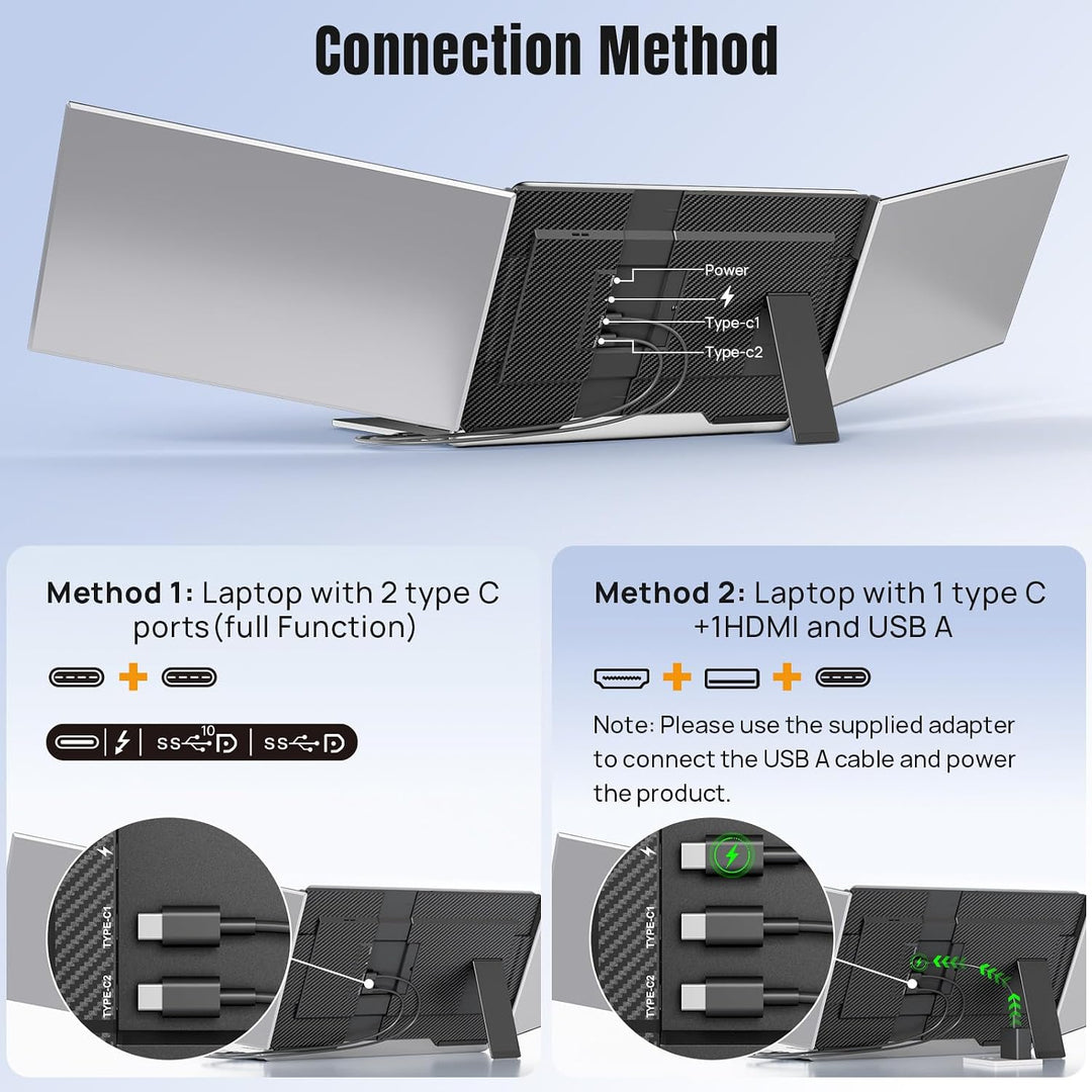 siaviala Extensor de pantalla para laptop de 15.6", monitor por...