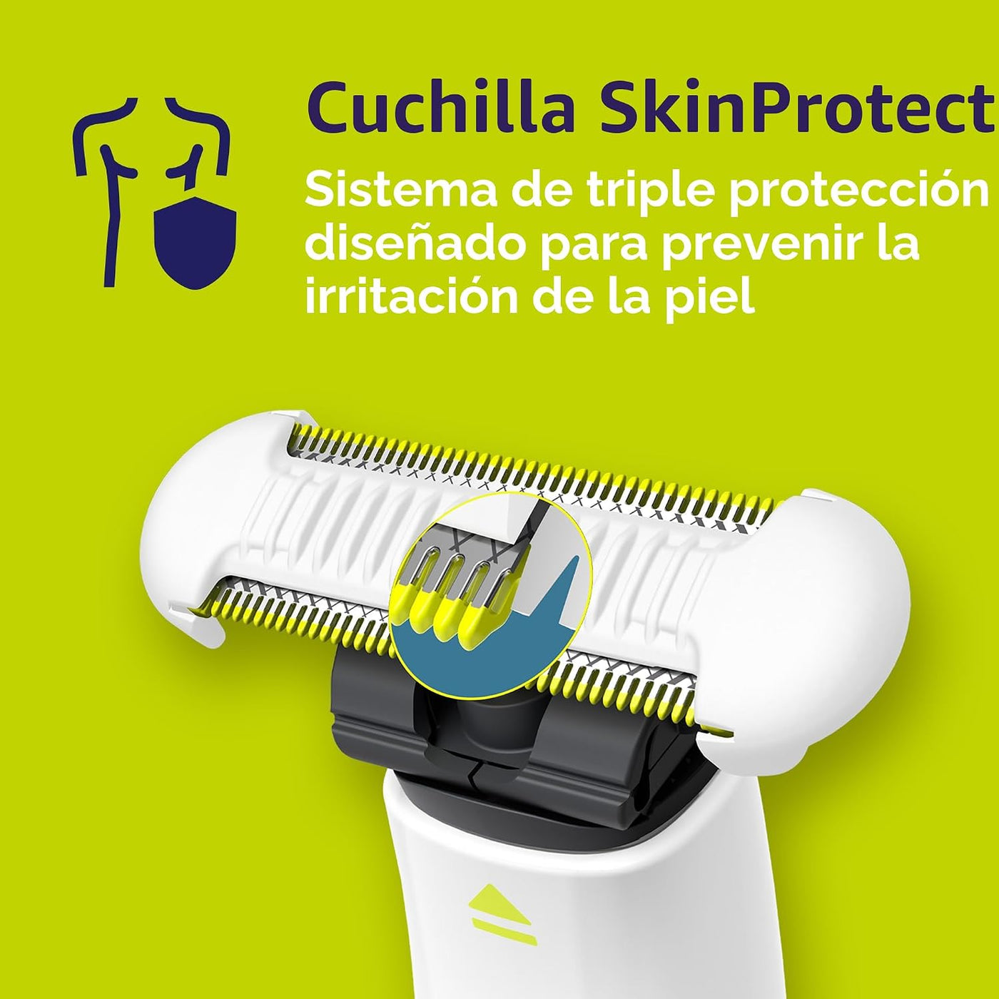 Philips Norelco OneBlade Intimate, diseñada para el aseo púbico, re...