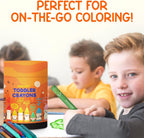 ZENO Crayones jumbo de 18 colores, no tóxicos y lavables para niños pequeños (1-3) y niños (4-8), crayones grandes fáciles de sostener, perfectos para viajes, arte y actividades de la primera infancia