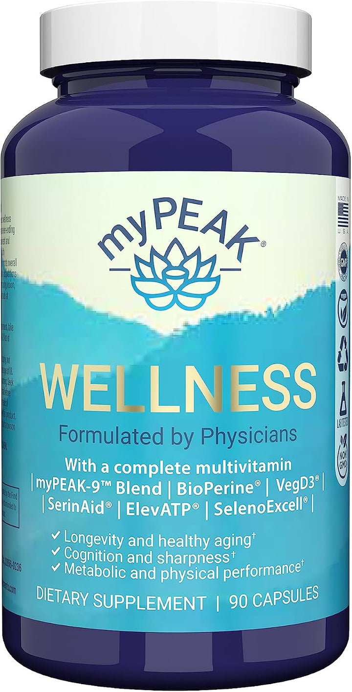 myPEAK Wellness Multivitamínico vegano galardonado con extracto de...