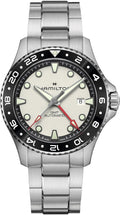 Hamilton Reloj para hombre automático azul marino caqui, acero inoxidable
