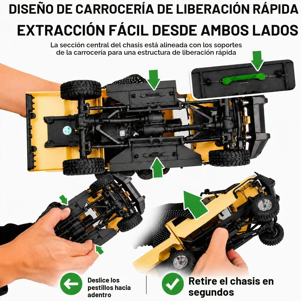 UDIRC UCX1801PRO Camión de sendero sin escobillas escala 1/18, oruga rc