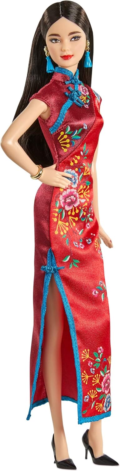 Muñeca Barbie Signature Año Nuevo Lunar (de 12 pulgadas, morena) co...