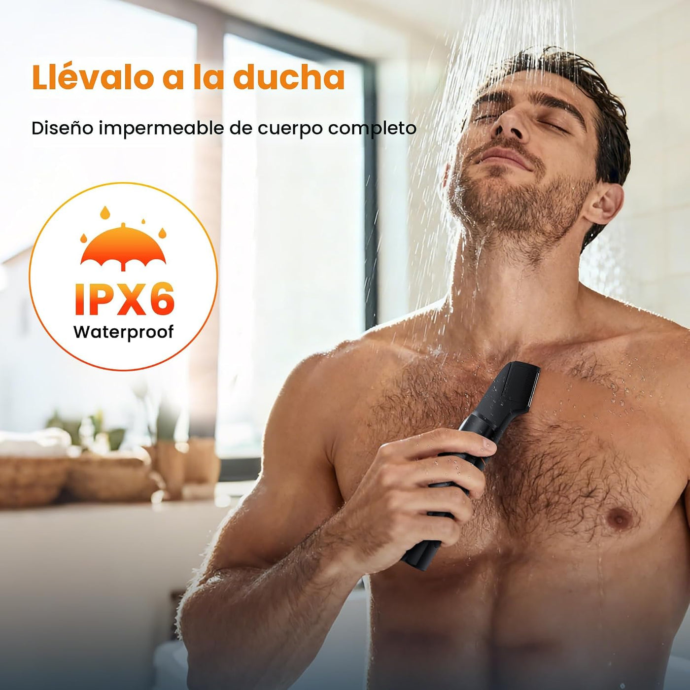 MAXGROOM - Afeitadora de vello corporal para hombre, afeitadora res...