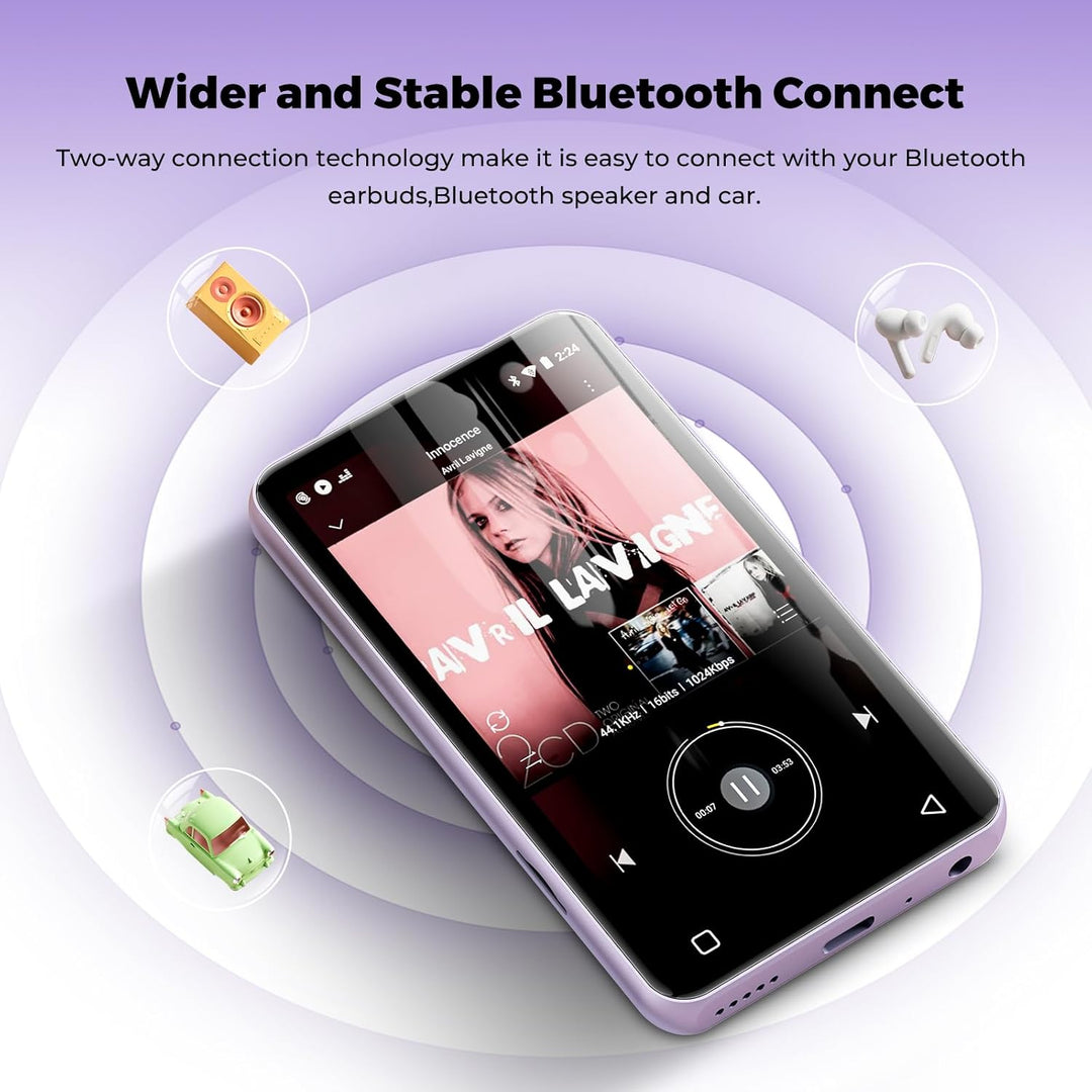 Reproductor de MP3 de 160 GB con Bluetooth y WiFi, reproductor de m...