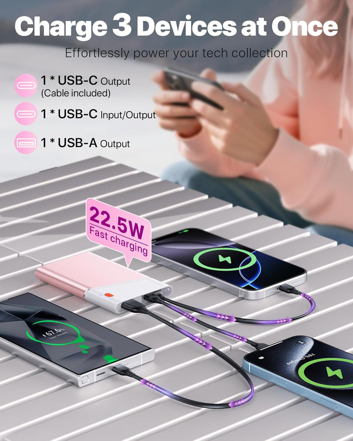 Aaoyun Cargador Portátil Power Bank, Powerbank de Carga Súper Rápid...