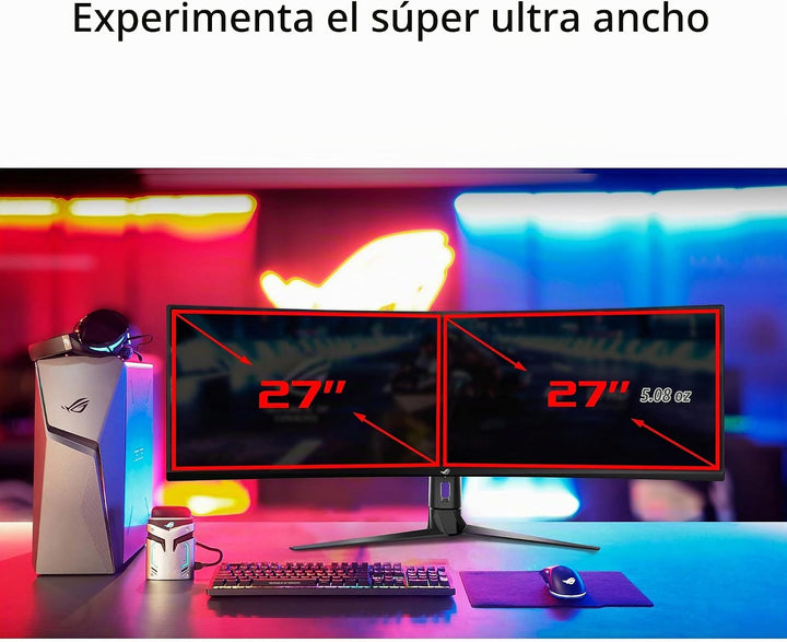 Asus ROG Strix XG49VQ - Monitor curvo FreeSync para juegos de 49 pu...