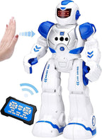 KingsDragon Juguete de robots para niños, juguete de detección de gestos RC, robot interactivo para caminar, cantar, bailar, regalos de cumpleaños para niños y niñas de 6, 7, 8, 9 años