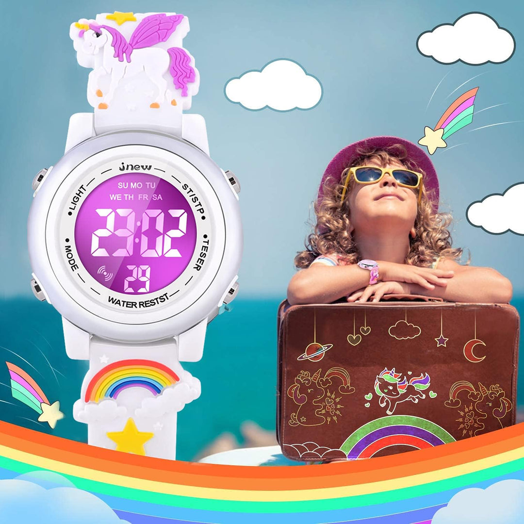 VAPCUFF Relojes impermeables 3D de dibujos animados para niñas con...