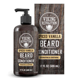 Viking Revolution Acondicionador de barba de vainilla especiada par...