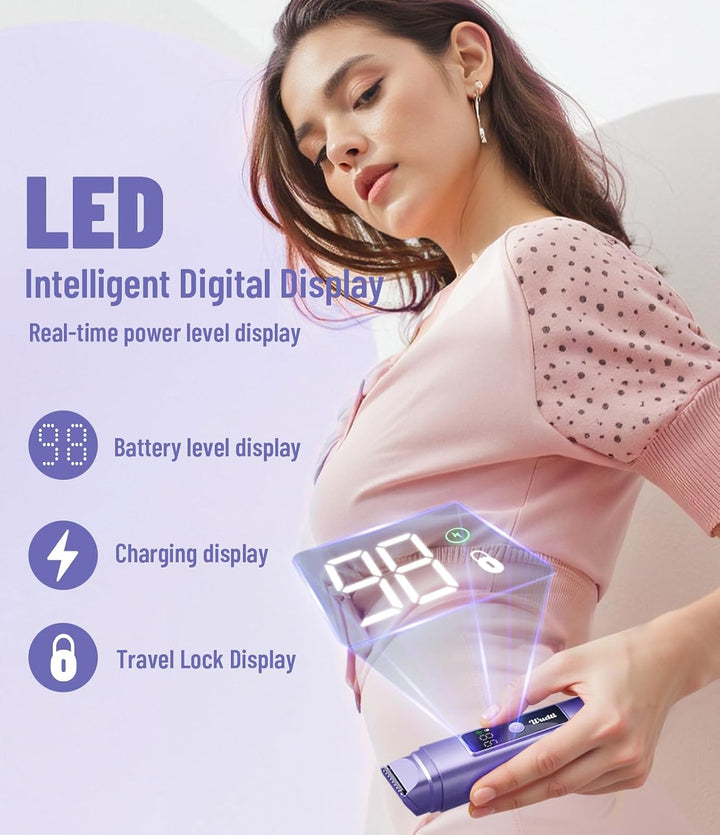 Dynooper Recortadora eléctrica de bikini para mujer: IPX7 Impermeab...